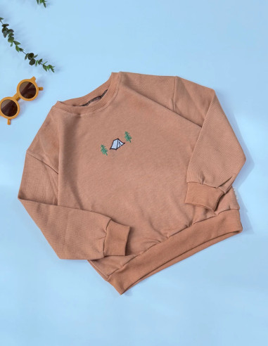 بلوز کمپ پنبه ماندانا | بلوز گرم و لطیف ارگانیک برای کودکان حساس