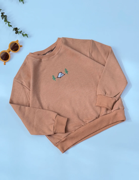 بلوز کمپ پنبه ماندانا | بلوز گرم و لطیف ارگانیک برای کودکان حساس