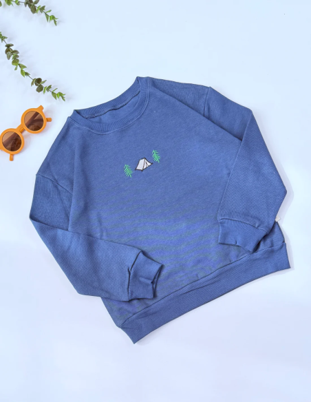 بلوز کمپ پنبه ماندانا | بلوز گرم و لطیف ارگانیک برای کودکان حساس