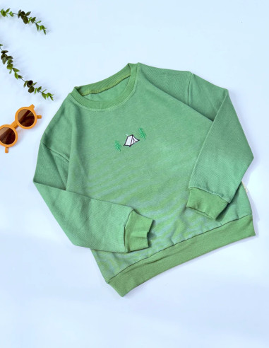بلوز کمپ پنبه ماندانا | بلوز گرم و لطیف ارگانیک برای کودکان حساس